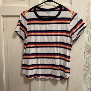 Girls Old Navy multi-colored striped t-shirt